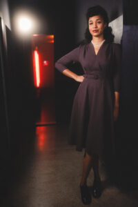 Mode im stil der 40er Jahre, Kleid Taylor, Berliner Mode, vintage Mode